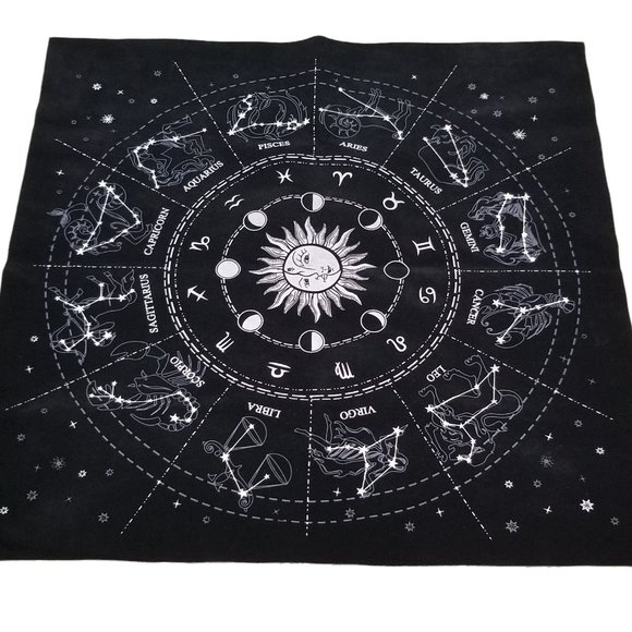 Astrology's Zodiac, Constellation Wall Décor Cloth, Tarot Divination Cards Cloth - Picture 15 of 16